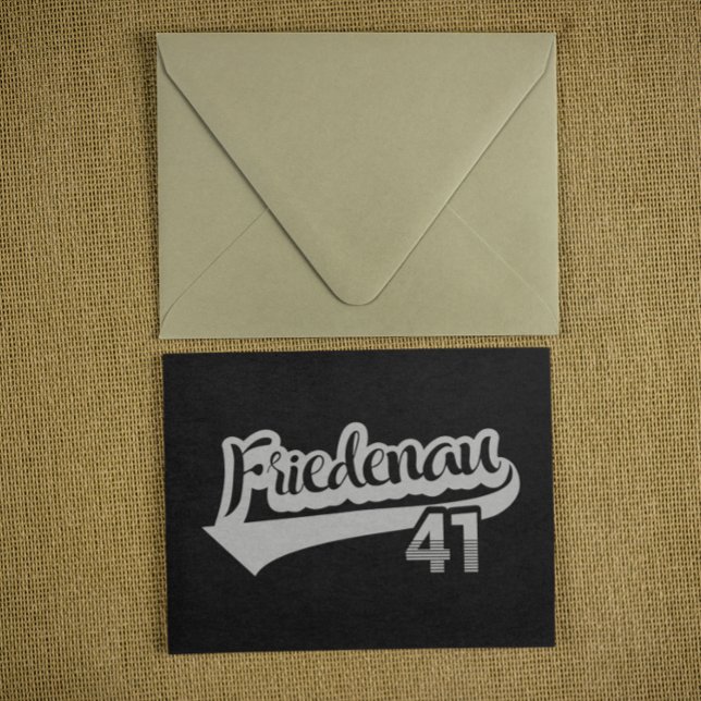 Berlin Friedenau 41 Classic City Number Postcard (Cool Berlin Friedenau 41 Kiez City Number Postcard)