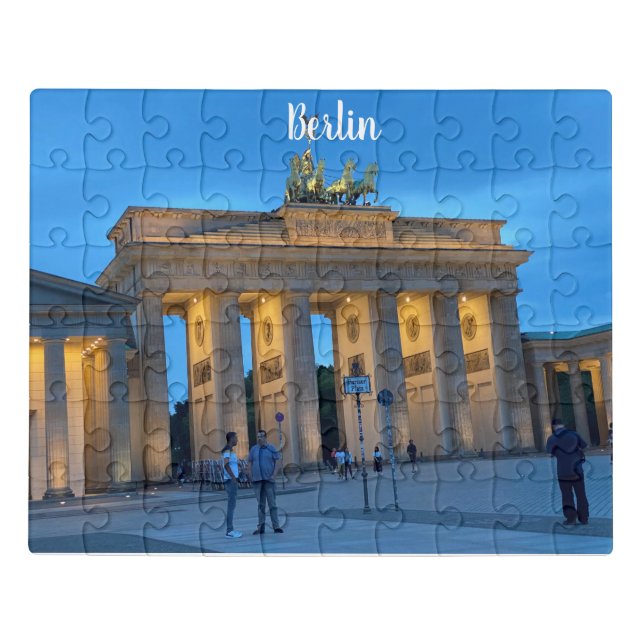 Berlin German Brandenburg gate germany cityscape Jigsaw Puzzle (Puzzle Horizontal)