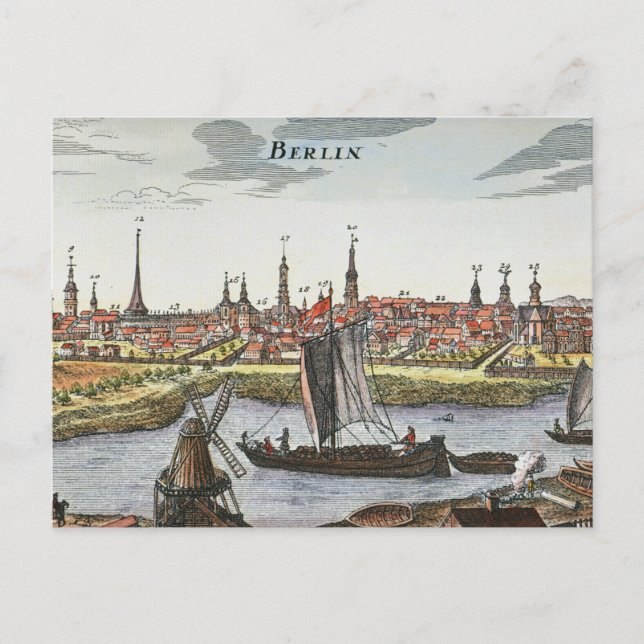 Berlin, Germany, 1737 Postcard (Front)