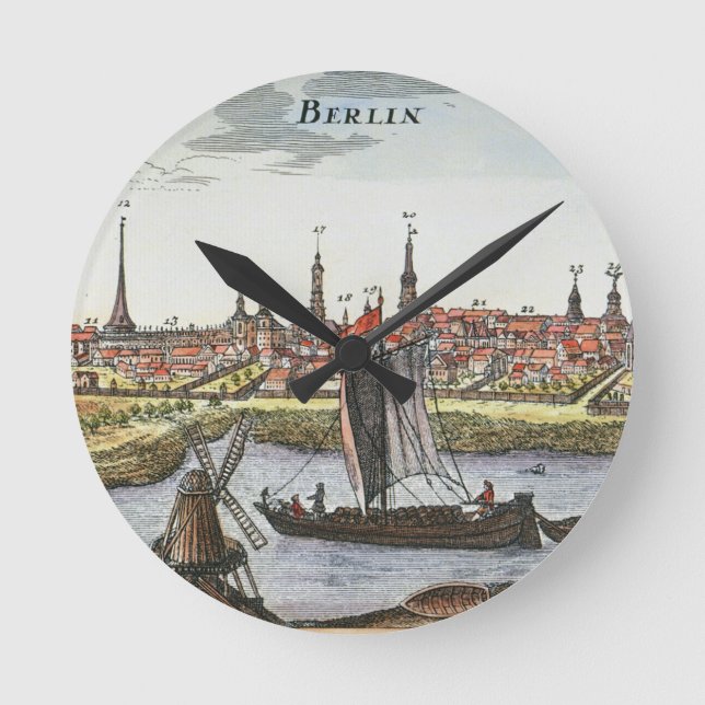 Berlin, Germany, 1737 Round Clock (Front)