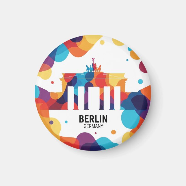 Berlin Germany Brandenburg Gate abstract Travel Magnet (Front)