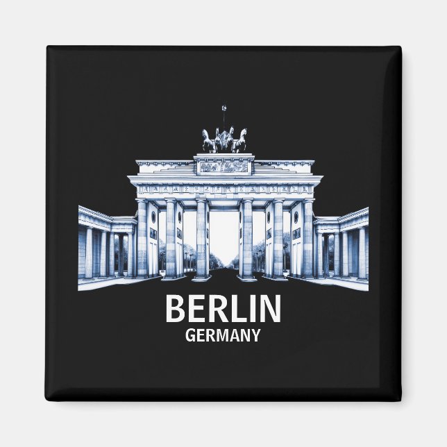 Berlin Germany Brandenburg Gate  Magnet (Front)