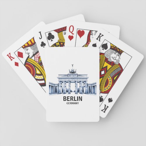 Berlin Germany Brandenburg Gate  Playing Cards