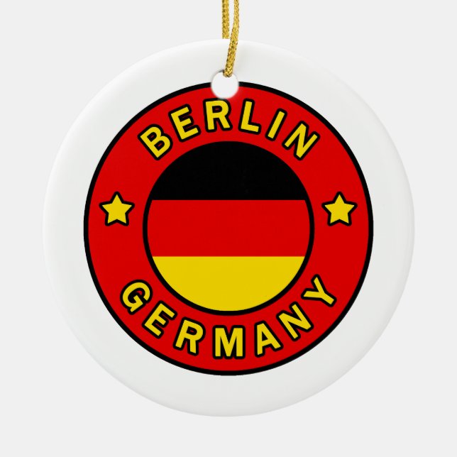 Berlin Germany Ceramic Ornament (Front)