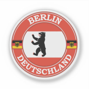 Berlin Germany Circle Emblem Sticker