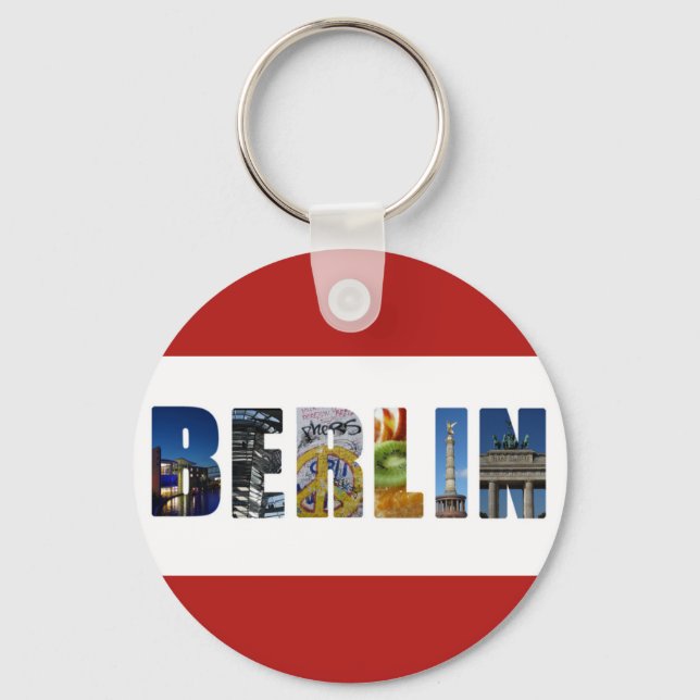 Berlin Germany City Travel Photos Keychain (Front)