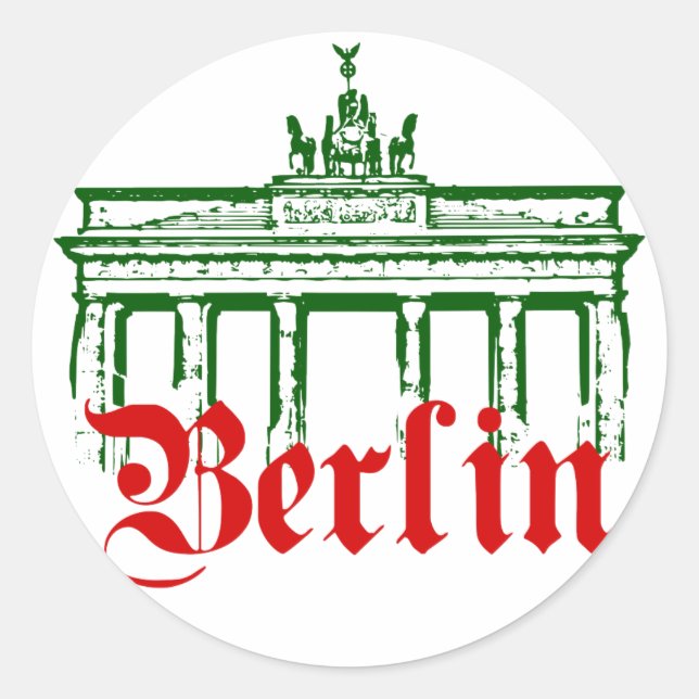 Berlin Germany Classic Round Sticker (Front)