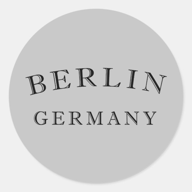 Berlin Germany Classic Round Sticker (Front)