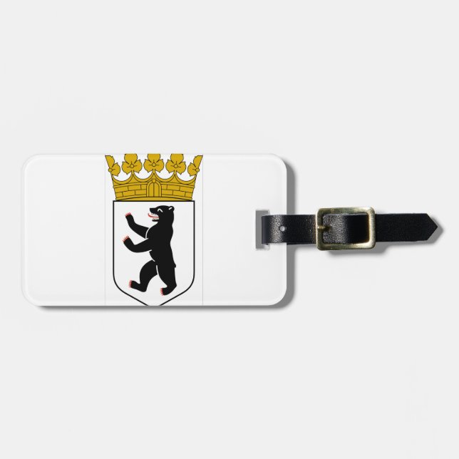 Berlin (Germany) Coat of Arms Luggage Tag (Front Horizontal)
