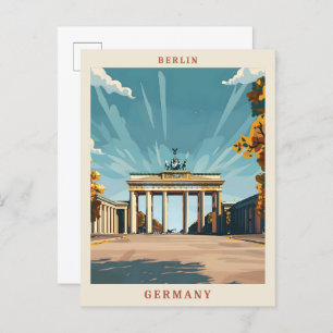Berlin Germany Elegant Vintage Travel Postcard