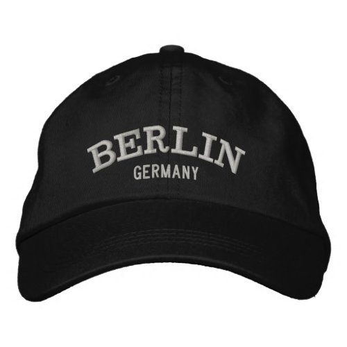 Berlin Germany Embroidered Hat