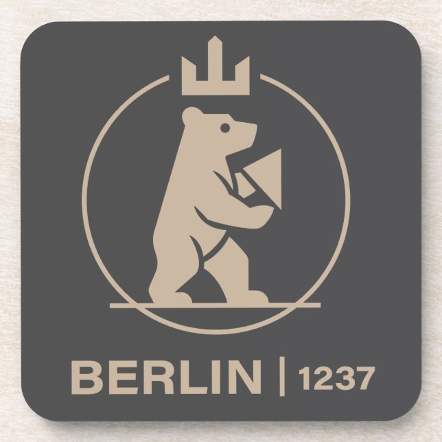 Berlin Germany Europe Beverage Coaster (Front)