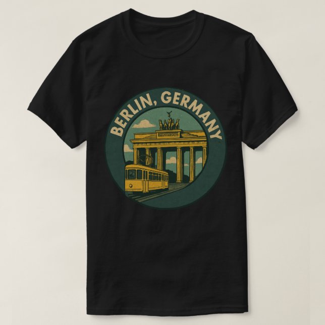Berlin Germany Landmark Art T-Shirt (Design Front)