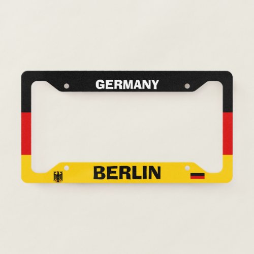 Berlin Germany License Plate Frame
