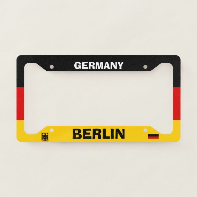 Berlin Germany License Plate Frame (Front)