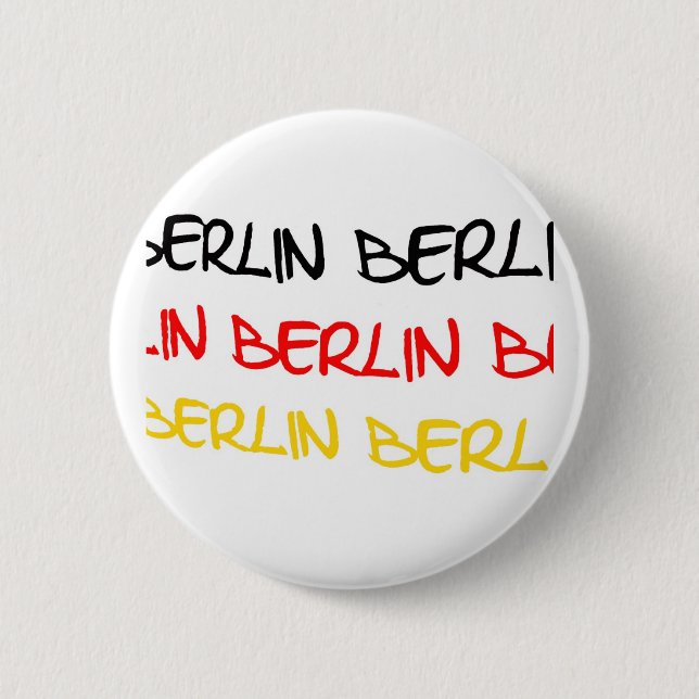 Berlin, Germany Logo Souvenir Button (Front)