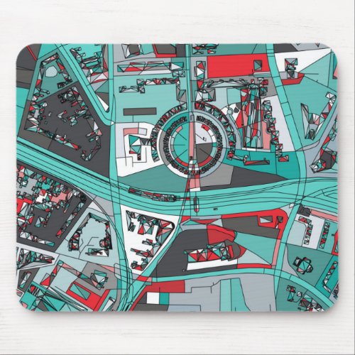 Berlin Germany Map Mouse Pad