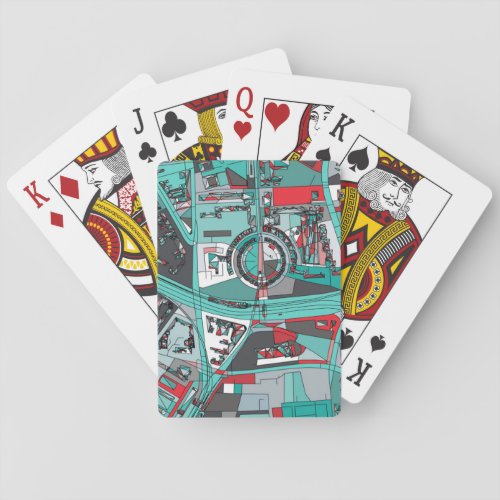 Berlin Germany Map Playing Cards