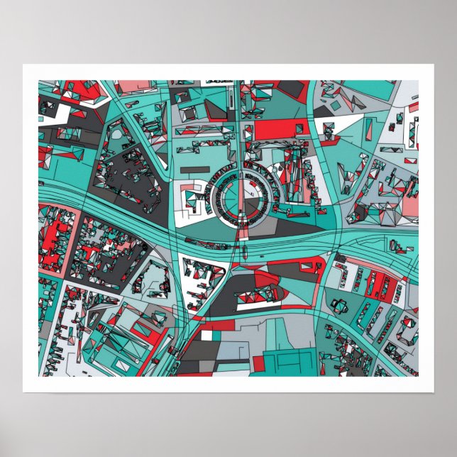 Berlin, Germany Map Poster (Front)