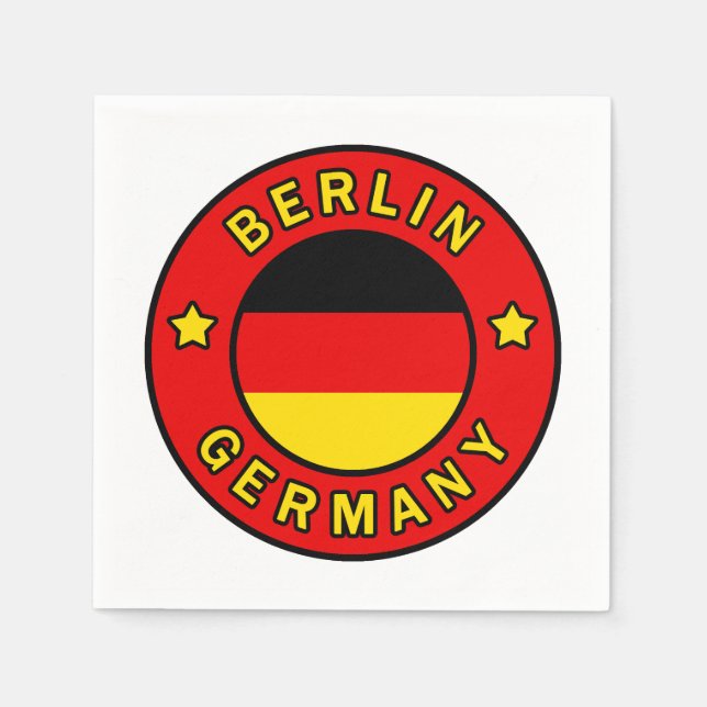 Berlin Germany Napkins (Front)