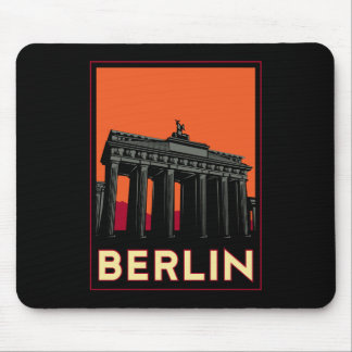 berlin germany oktoberfest art deco retro travel mouse pad