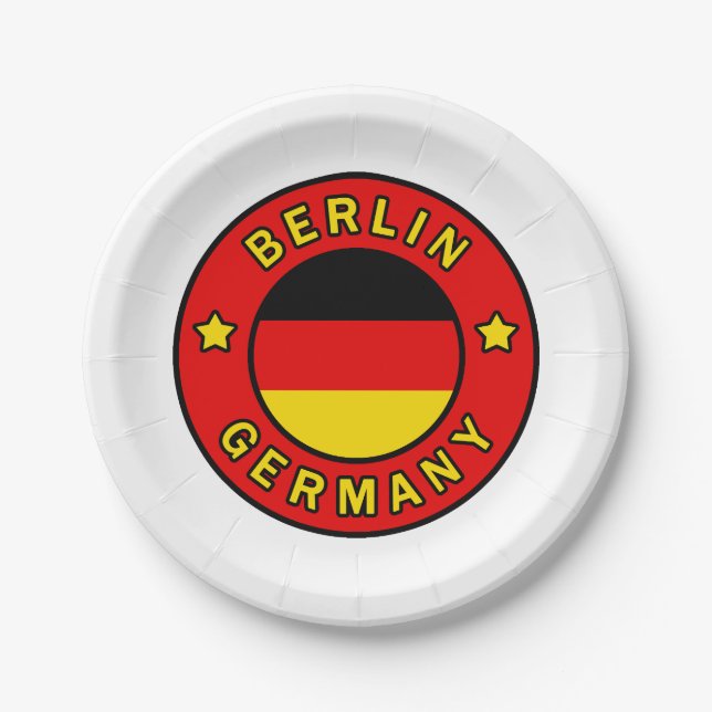 Berlin Germany Paper Plates (Front)