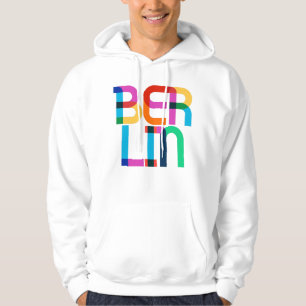 Berlin Germany Pop Art Letters Hoodie