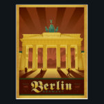 Berlin, Germany Postcard<br><div class="desc">Anderson Design Group is an award-winning illustration and design firm in Nashville, Tennessee. Founder Joel Anderson directs a team of talented artists to create original poster art that looks like classic vintage advertising prints from the 1920s to the 1960s.</div>