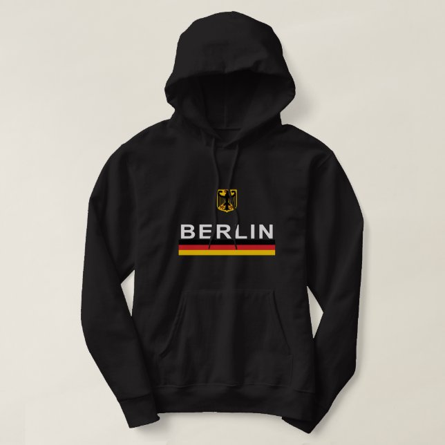 Berlin, Germany Retro Sports Design  Hoodie (Design Front)
