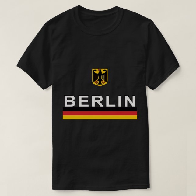 Berlin, Germany Retro Sports Design  T-Shirt (Design Front)