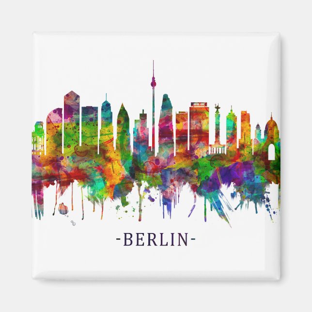 Berlin Germany Skyline Magnet (Front)