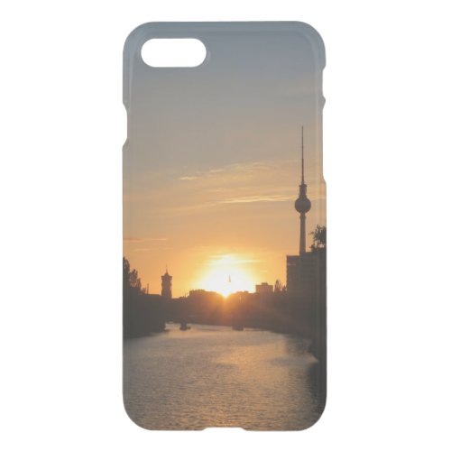 Berlin Germany Skyline Night Fernsehturm iPhone SE87 Case
