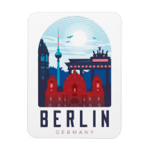 Berlin Germany Skyline Photo Magnet