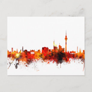 Berlin Germany Skyline Postcard