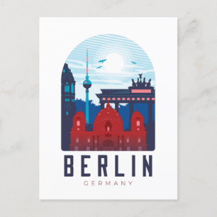 Berlin Germany Skyline Postcard