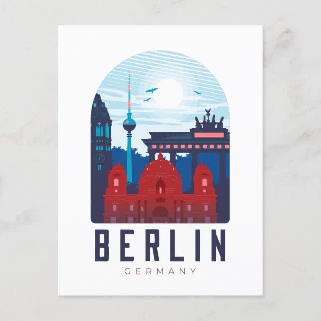Berlin Germany Skyline Postcard | Zazzle