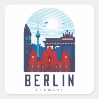 Berlin Germany Skyline Sticker