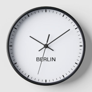 Berlin Germany Time Zone Newsroom Style Clock