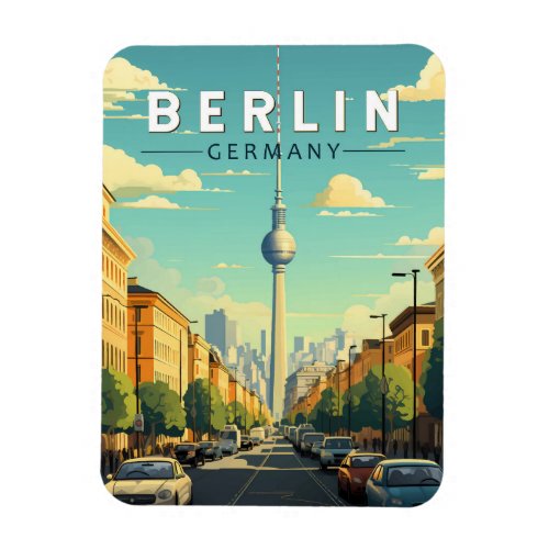 Berlin Germany Travel Art Vintage Magnet