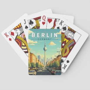 Berlin Germany Travel Art Vintage Poker Cards