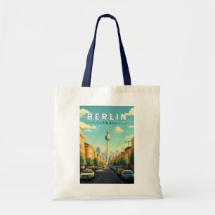 Berlin Germany Travel Art Vintage Tote Bag