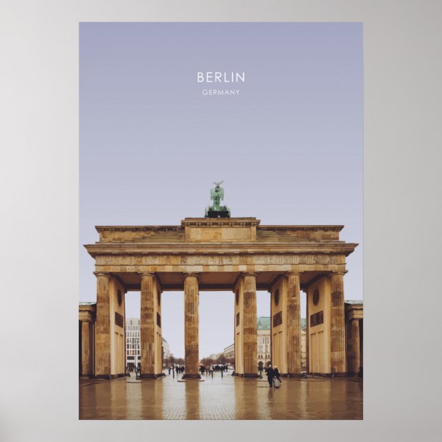 Berlin, Germany Travel Artwork Poster (Front)