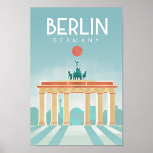 Berlin Germany travel poster