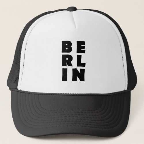 Berlin Germany Trucker Hat