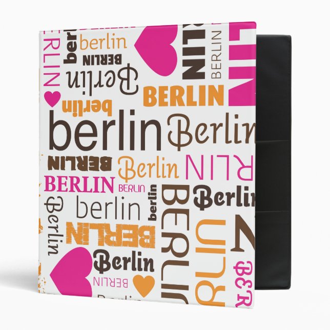 Berlin germany typography photo album binder (Front/Inside)