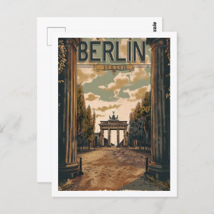 Berlin Germany Vintage Famous Travel Place Postcard