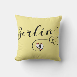 Berlin Heart Throw Cushion