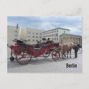 Berlin Horse and Buggy Postcard