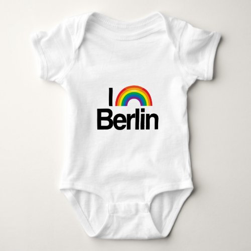 BERLIN _ I LOVE PRIDE _png Baby Bodysuit