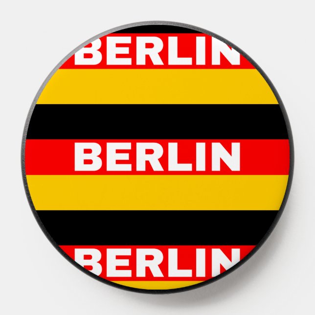Berlin in Germany Flag PopSocket (Popsocket)